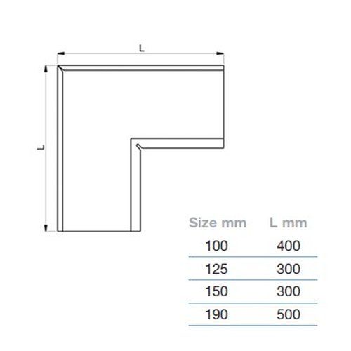 Lindab Steel Gutter Internal Angle 90 - 100mm Brown