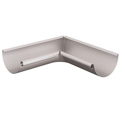 Lindab Steel Gutter Internal Angle 90 - 100mm Silver Metallic