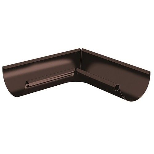 Lindab Steel Gutter Internal Angle 90 - 125mm Coffee Brown