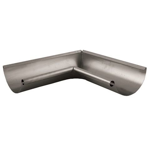 Lindab Magestic Steel Gutter Internal Angle 90 - 150mm Galvanised