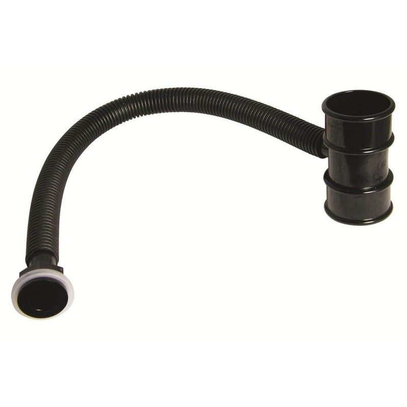 FloPlast Mini Gutter Rain Diverter - 50mm Black