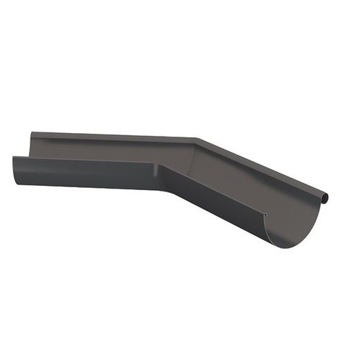 Lindab Steel Gutter External Angle 135 - 150mm Graphite