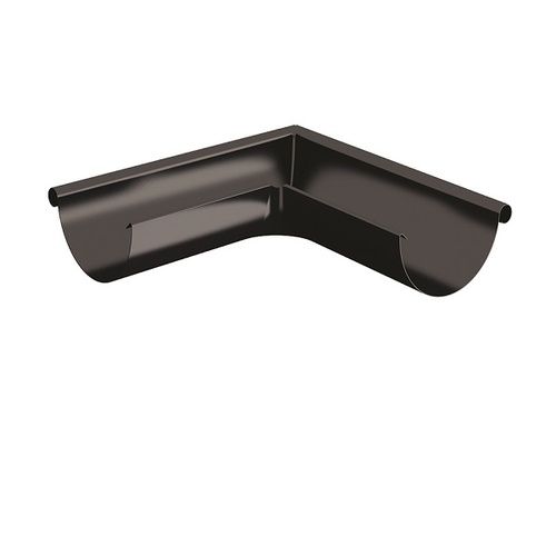 Lindab Steel Gutter External Angle 90 - 100mm Black