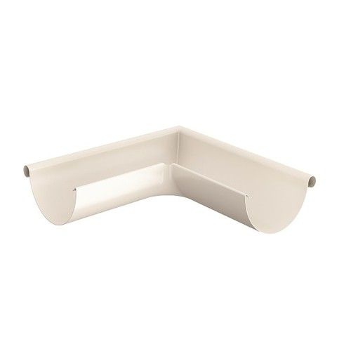 Lindab Steel Gutter External Angle 90 - 100mm Antique White