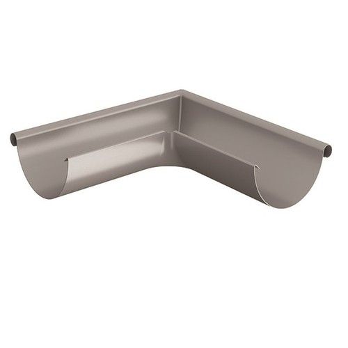 Lindab Steel Gutter External Angle 90 - 125mm Anthracite Metallic