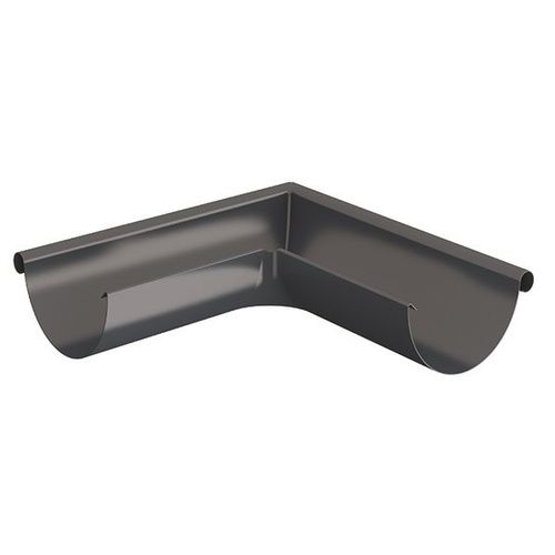 Lindab Steel Gutter External Angle 90 - 150mm Graphite