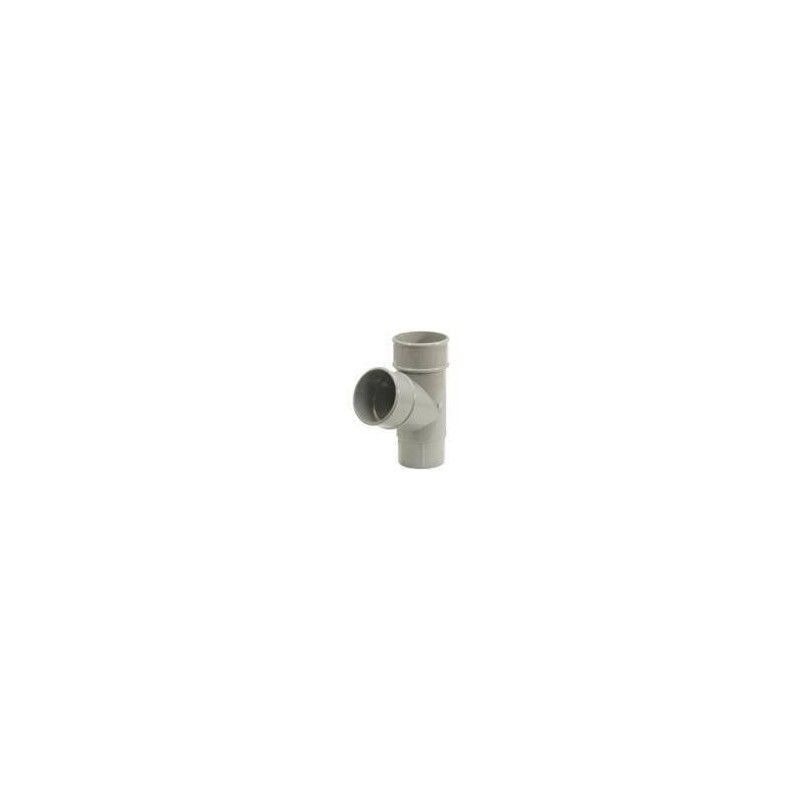 FloPlast Round Downpipe Branch - 112 Degree x 68mm Grey