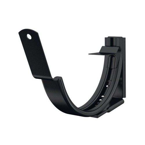 Lindab Steel Gutter Adjustable Fascia Bracket - 150mm Matte Black
