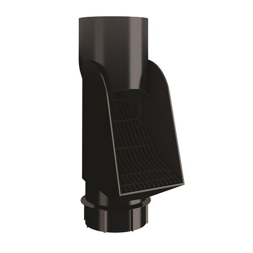 Lindab Self Cleaning Leaf Trap - 100mm Black