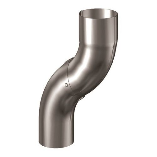 Lindab Magestic Steel One-Piece Downpipe Offset - 75mm Galvanised