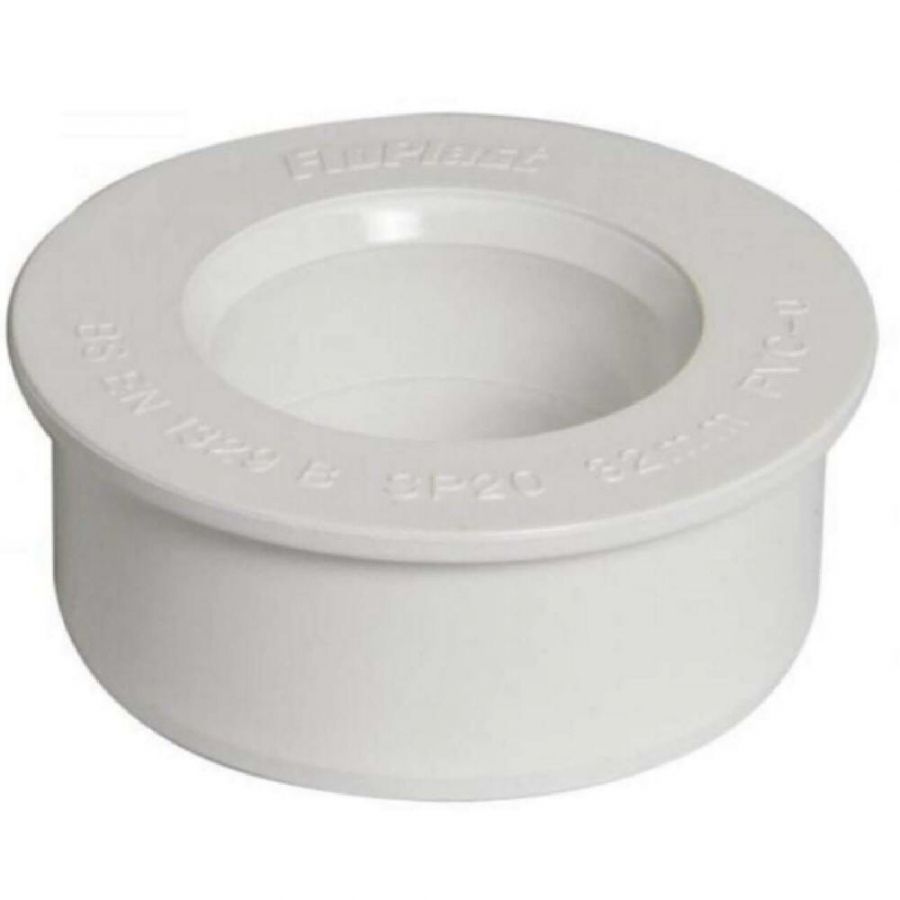 FloPlast Solvent Weld Soil Boss Adaptor - 32mm White