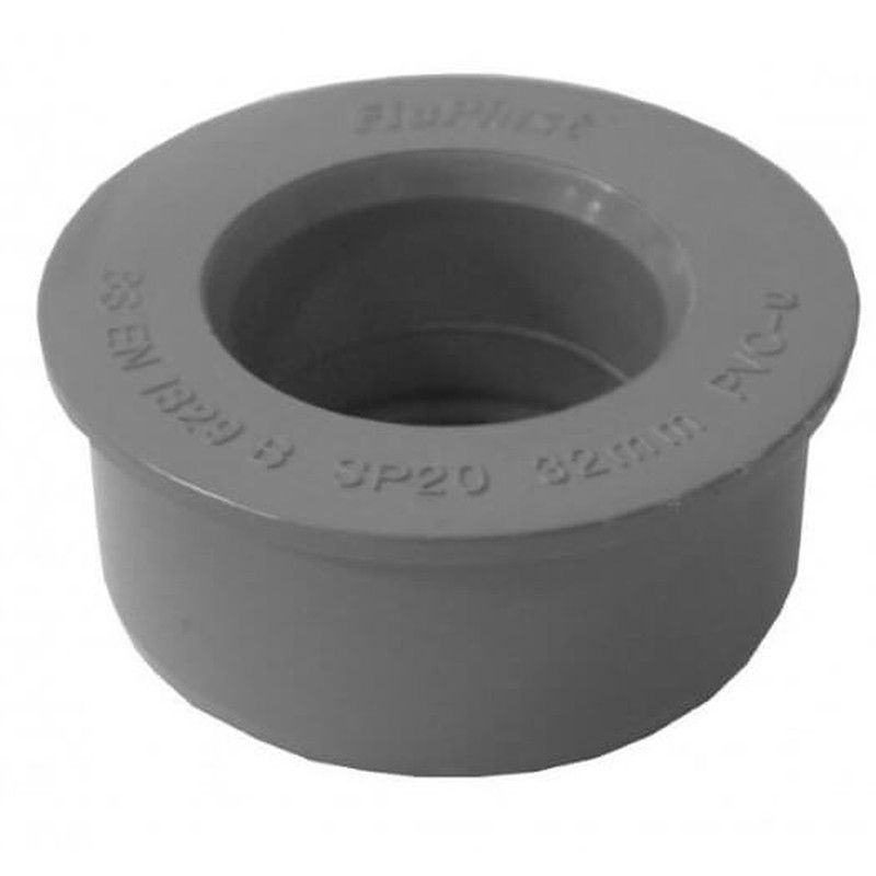 FloPlast Solvent Weld Soil Boss Adaptor - 40mm Grey