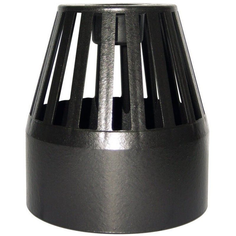 FloPlast Ring Seal Soil Vent Terminal - 110mm Cast Iron Effect