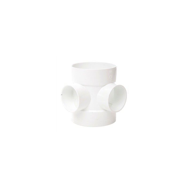 FloPlast Solvent Weld Soil Short Boss Pipe - 110mm White