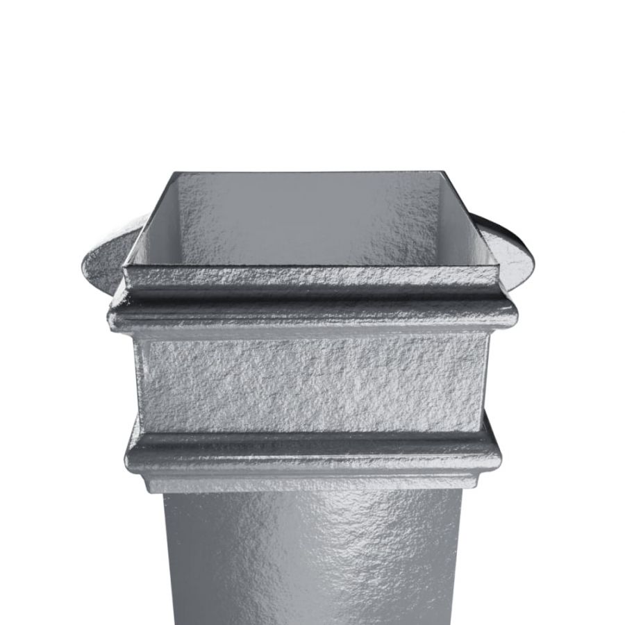 Cast Iron Square Downpipe Eared - 100mm x 1829mm Primed