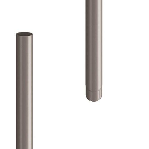 Lindab Steel Downpipe - 100mm x 3mtr Anthracite Metallic