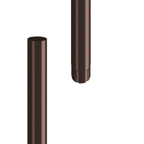 Lindab Steel Downpipe - 87mm x 3mtr Coffee Brown