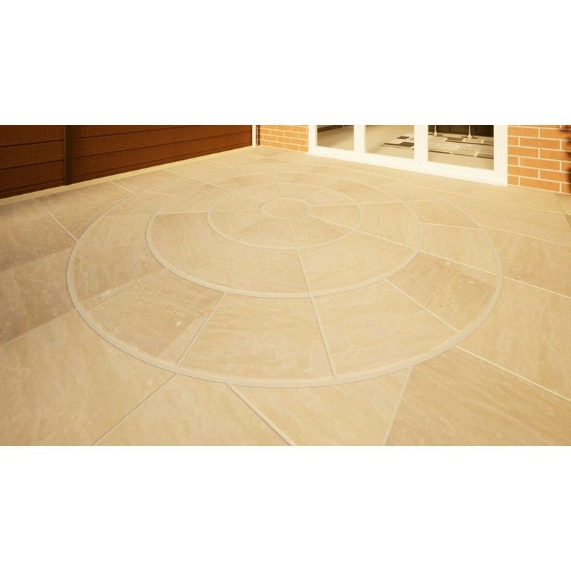 Sandstone Circular Paving - 2800mm Raj Green