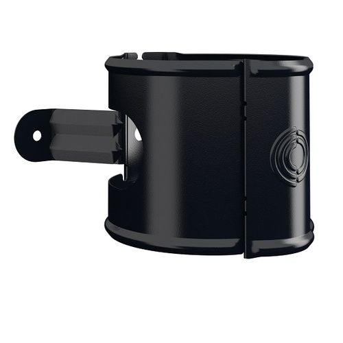 Lindab Steel Universal Downpipe Clip - 100mm Black