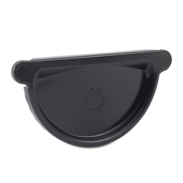 Galeco Steel Gutter External Stopend - 120mm Black