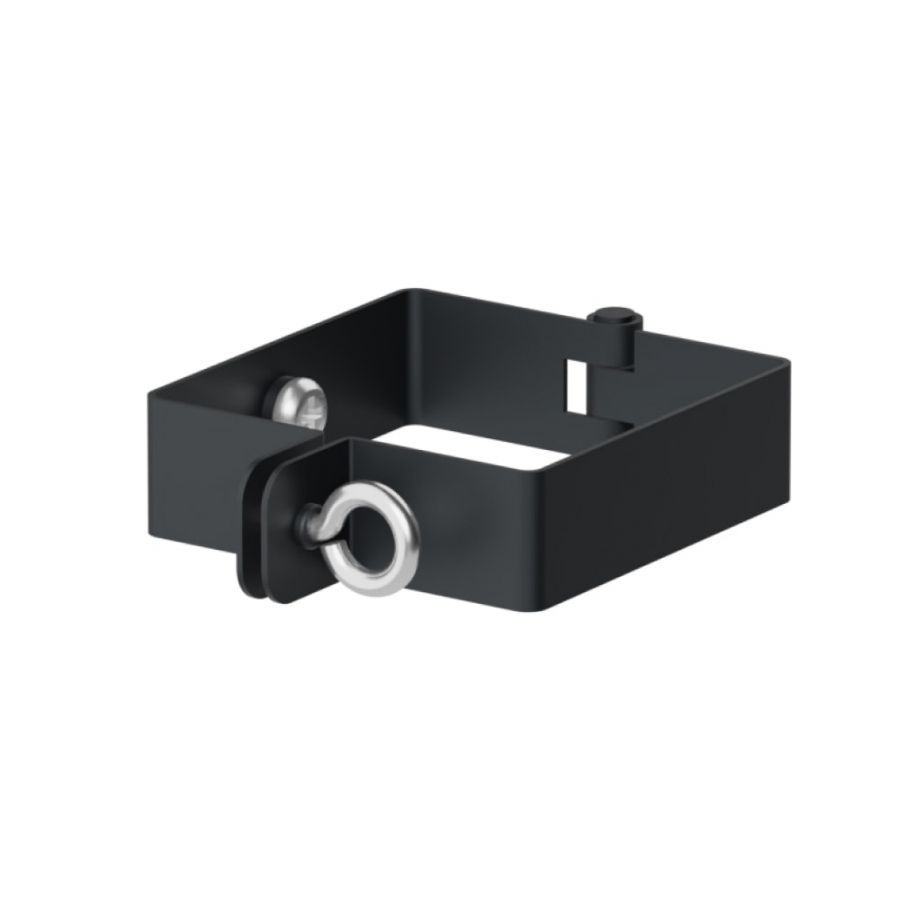 Galeco Square Steel Hopper & Downpipe Kit Black - 80mm Diameter