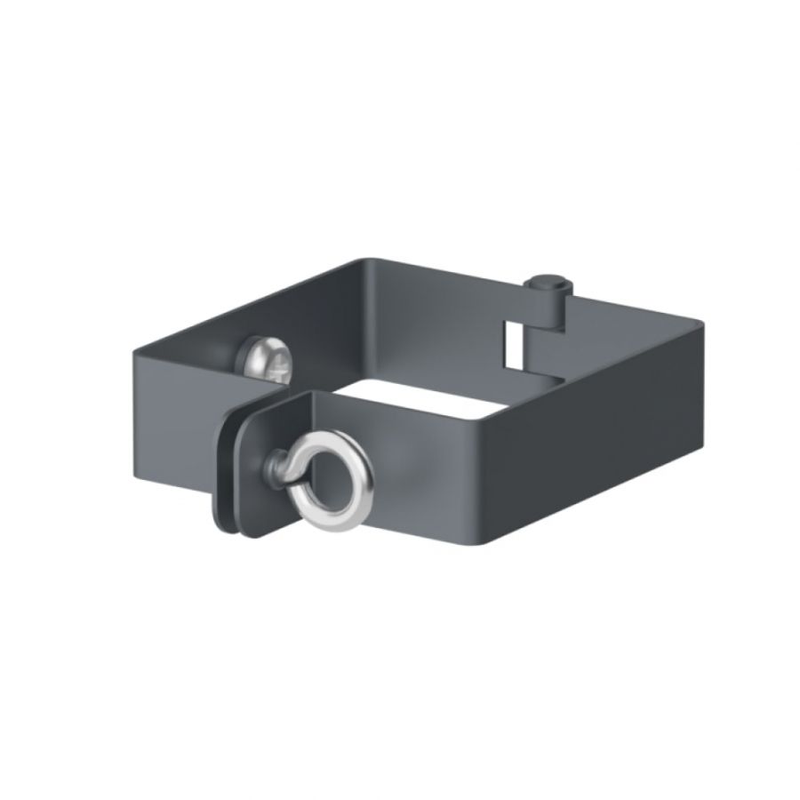 Galeco Square Steel Socket Downpipe Kit Grey - 80mm Diameter