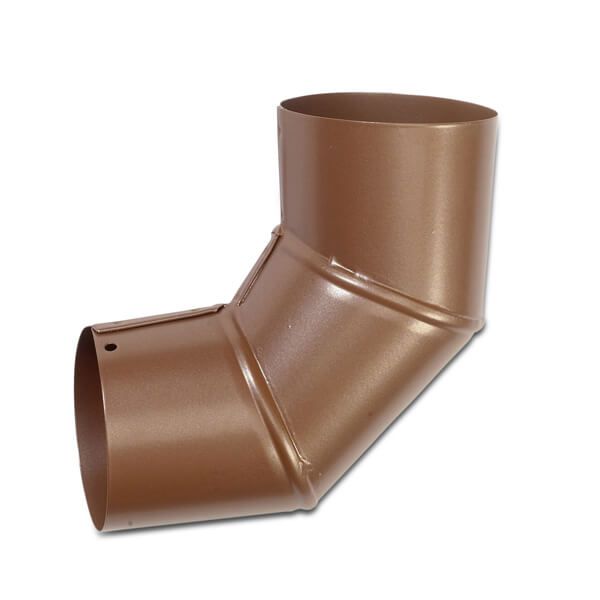 Galeco Steel Downpipe Bend - 90 Degree x 87mm Copper Effect