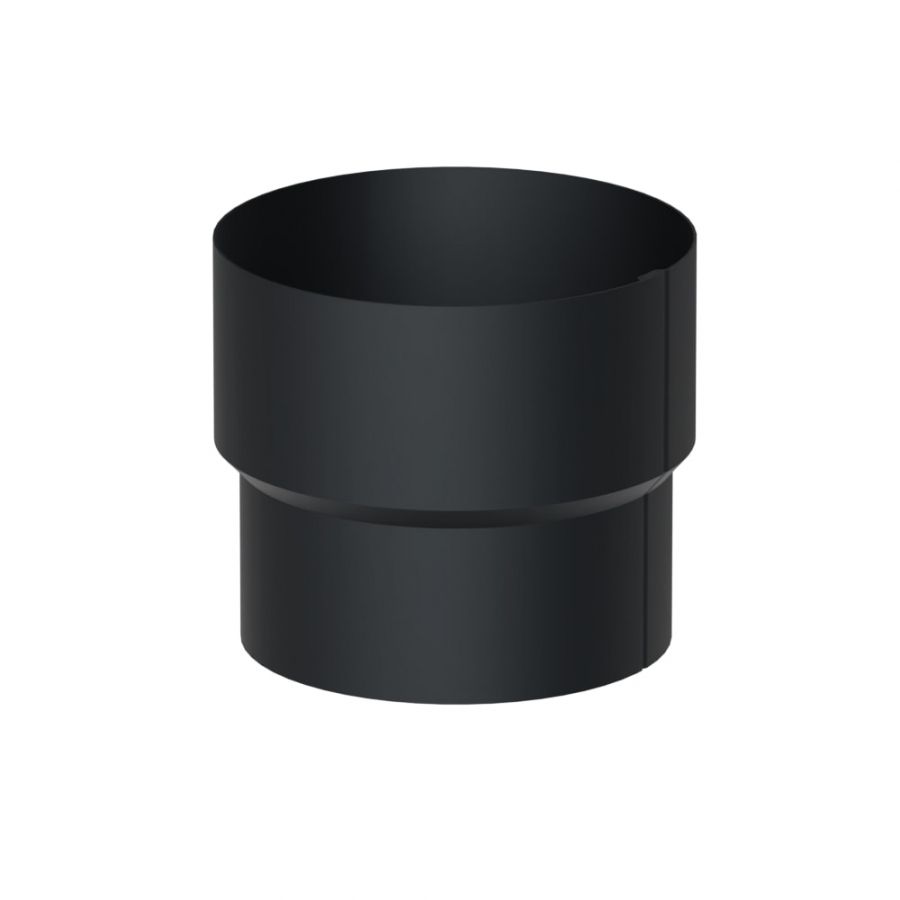 Galeco Steel Round Socket Downpipe Kit Black - 87mm Diameter