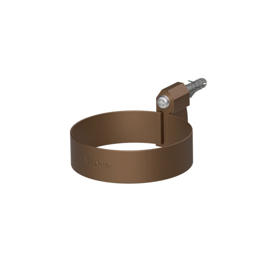 Galeco Steel Round Hopper & Downpipe Kit Copper Effect - 87mm Diameter