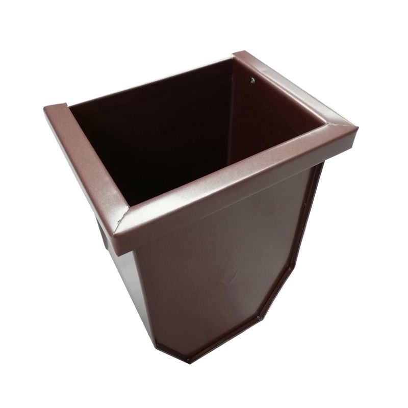 Galeco Steel Gutter Hopper - for 87mm Outlet Copper Effect