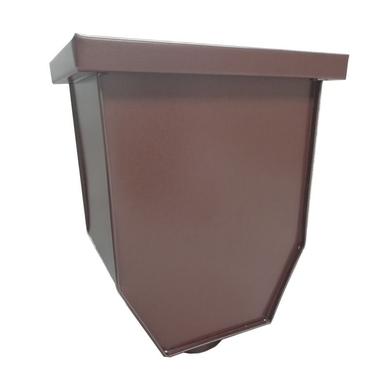 Galeco Steel Gutter Hopper - for 87mm Outlet Copper Effect