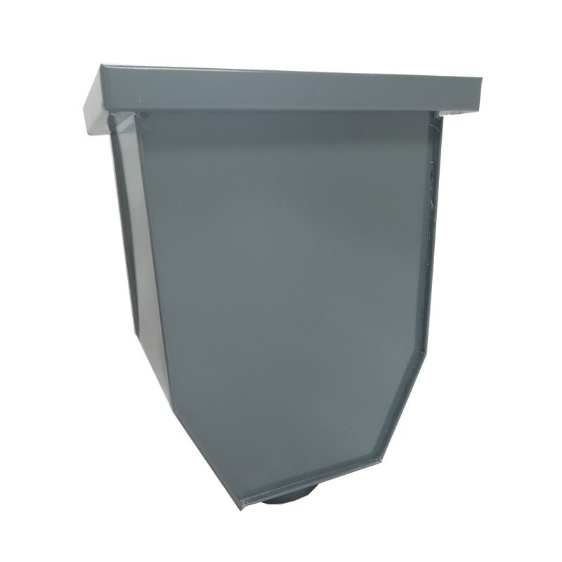 Galeco Steel Gutter Hopper - for 87mm Outlet Graphite Grey