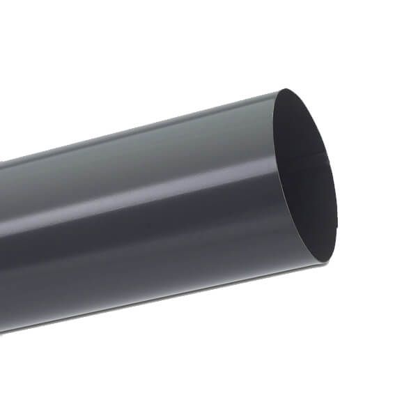 Galeco Steel Downpipe - 87mm x 3mtr Graphite Grey