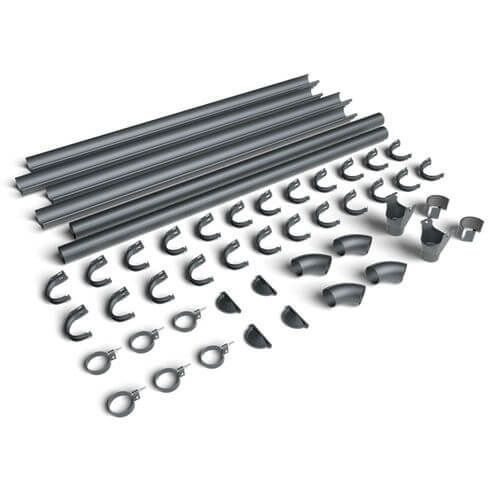 Galeco Steel Gutter Standard Shed Pack Apex Style Roof - 12x6 to 20x12 Graphite