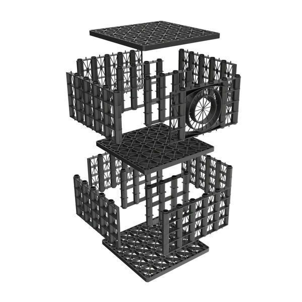 Rainsmart 65 Tonne Soakaway Crate Set Assembled - 1 Cubic Metre Kit
