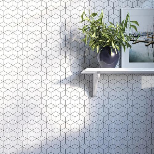 Acrylic Wall Panel - 1200mm x 2400mm x 4mm Geo Cube