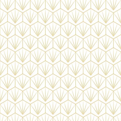 Acrylic Wall Panel - 1200mm x 2400mm x 4mm Deco Tile White & Mustard