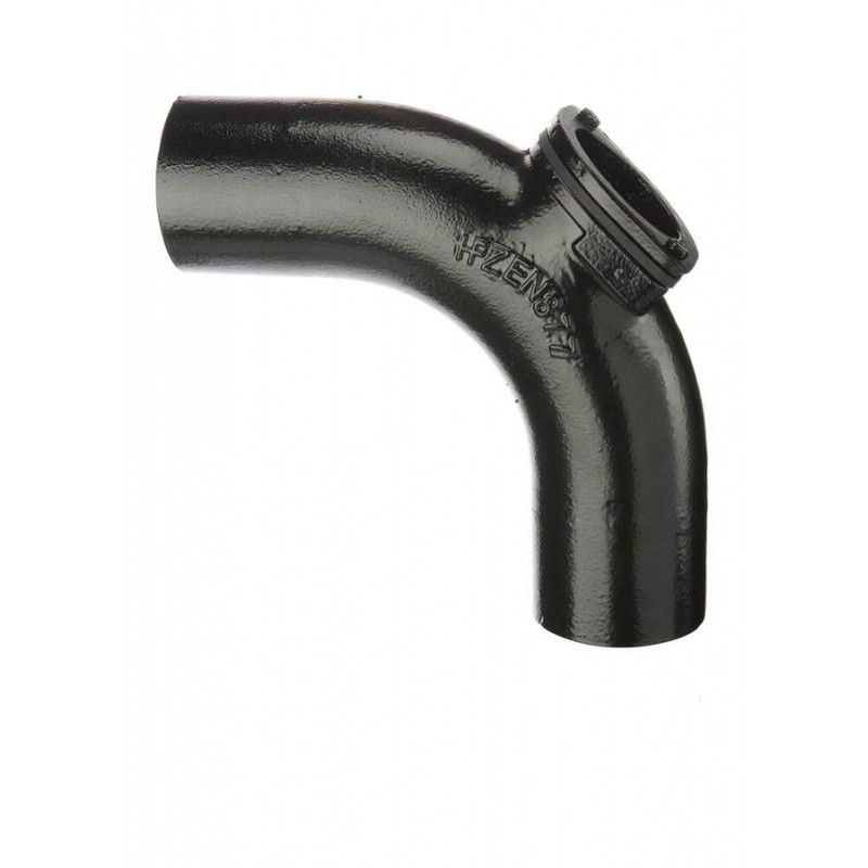 Push Fit Cast Iron Soil Long Radius Access Bend - 92.5 Degree x 100mm