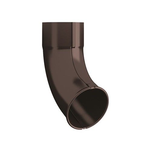 Lindab Steel Downpipe Shoe - 120mm Coffee Brown