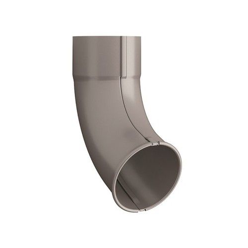 Lindab Steel Downpipe Shoe - 87mm Anthracite Metallic