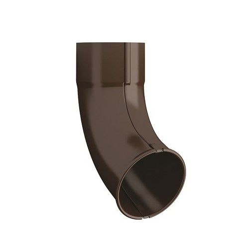 Lindab Steel Downpipe Shoe - 87mm Brown