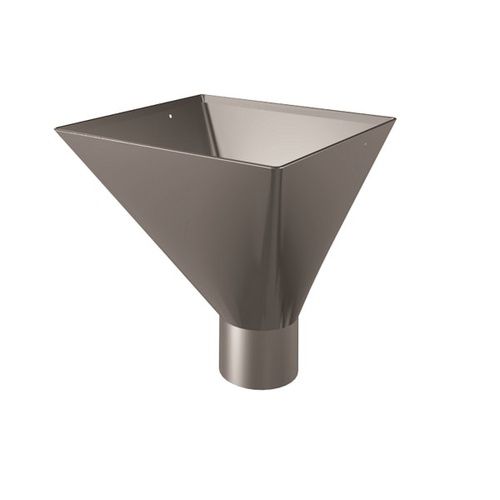 Lindab Magestic Steel Large Water Hopper - 100mm Galvanised