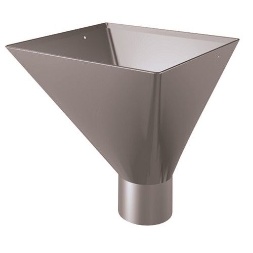 Lindab Steel Large Water Hopper - 87mm Anthracite Metallic