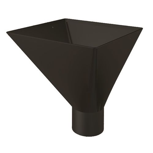 Lindab Steel Large Water Hopper - 87mm Black