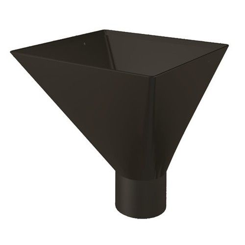 Lindab Steel Large Water Hopper - 87mm Matte Black