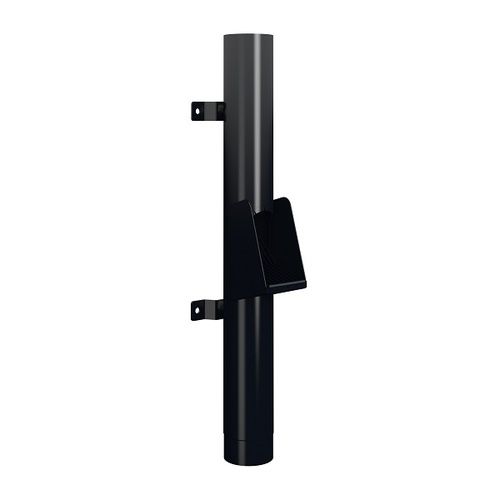 Lindab Steel Vandal Reinforced Pipe with Leaf Trap - 102mm x 0.85mtr Black