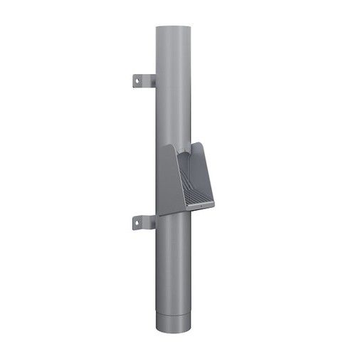 Lindab Steel Vandal Reinforced Pipe with Leaf Trap - 102mm x 0.85mtr Silver Metallic