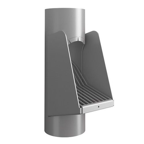 Lindab Steel Vandal Reinforced Leaf Trap - 102mm Anthracite Metallic