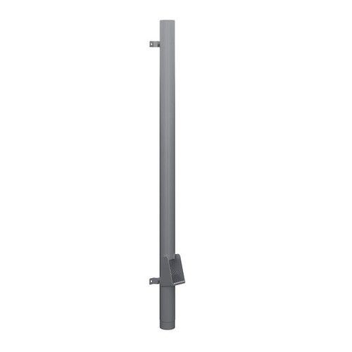 Lindab Steel Vandal Reinforced Pipe with Leaf Trap - 102mm x 2mtr Silver Metallic