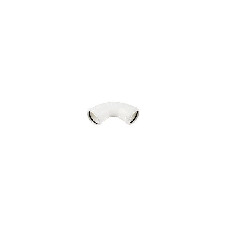 FloPlast Push Fit Waste Bend Swept - 92.5 Degree x 32mm White